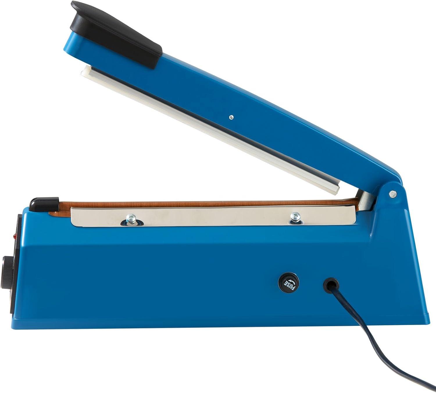 VEVOR 8-Inch Impulse Sealer, Adjustable Heat Manual Sealing Machine for Plastic, Mylar, PE, PP Bags - Portable Shrink Wrap Sealer with Extra Replacement Kit