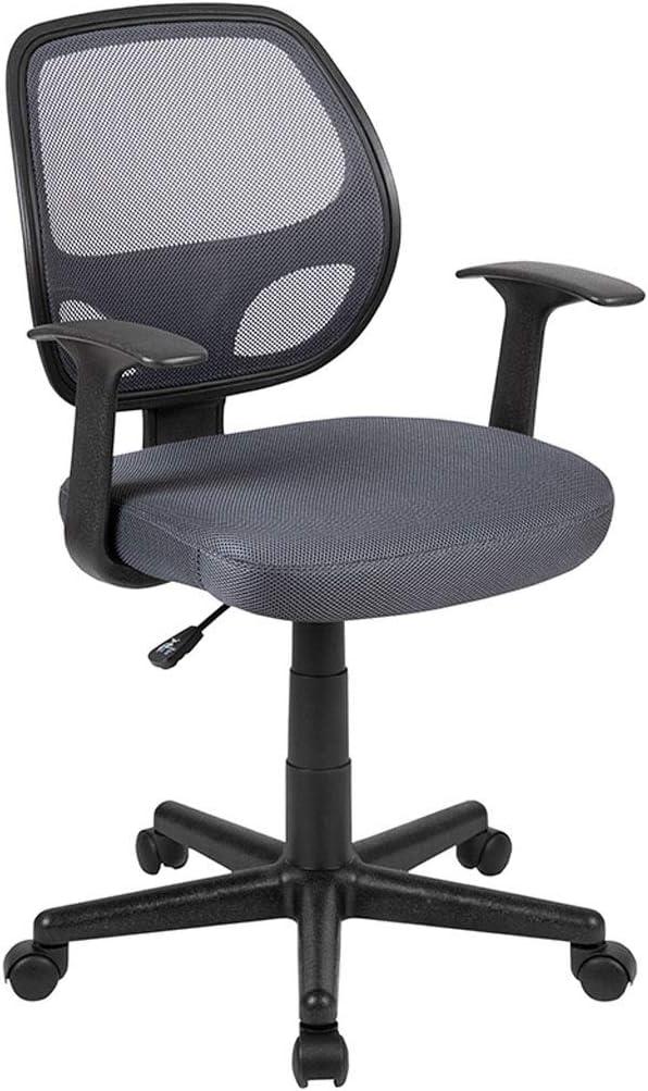 Mid-Back Mesh Swivel Ergonomic Task Office Chair - Arms