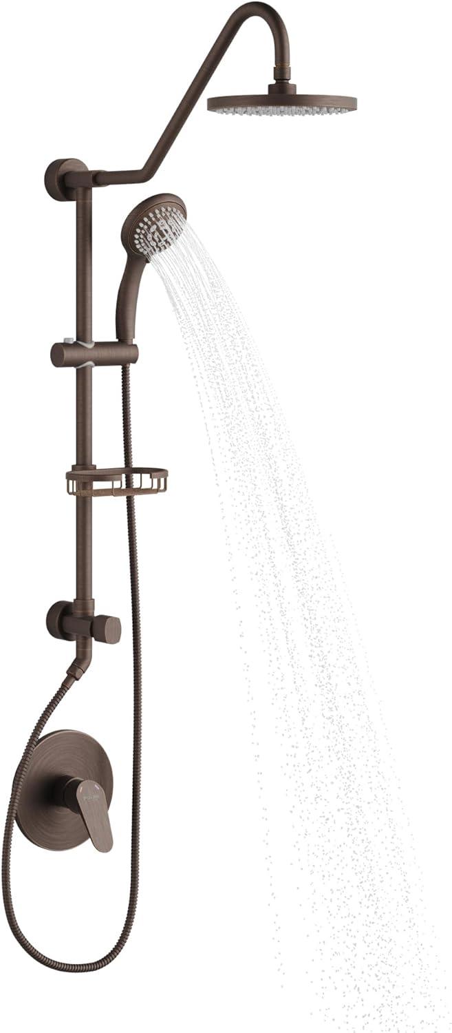 Kauai Rain Shower Head with Handshower