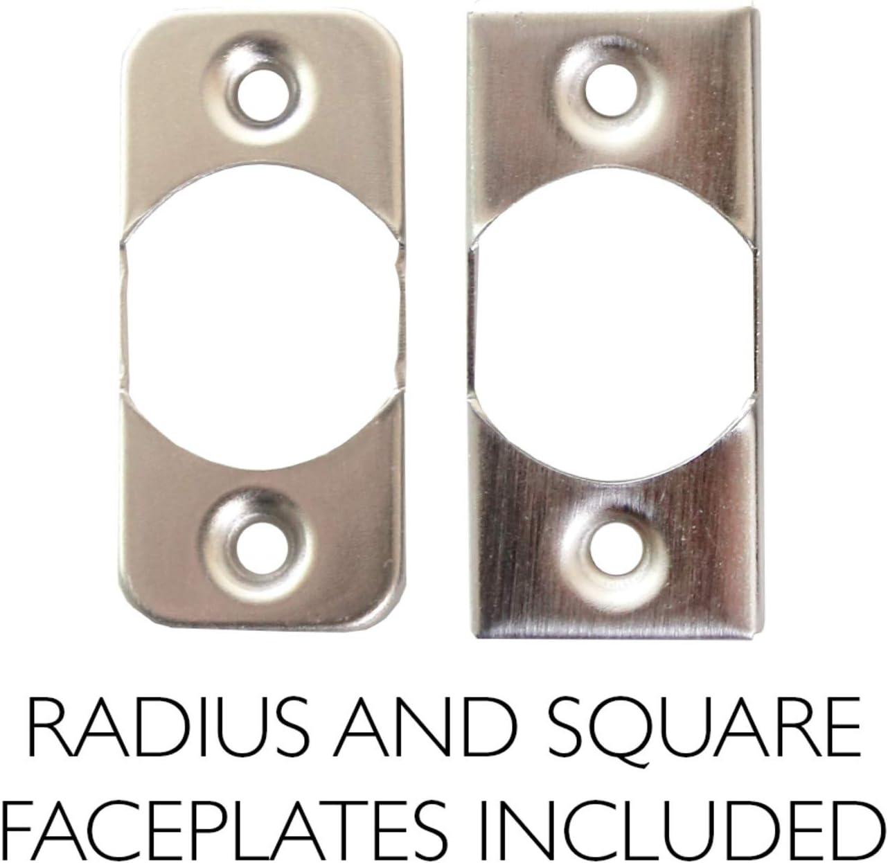 Design House 753301 Cambridge 2-Way Adjustable Passage Door Knob, Satin Nickel