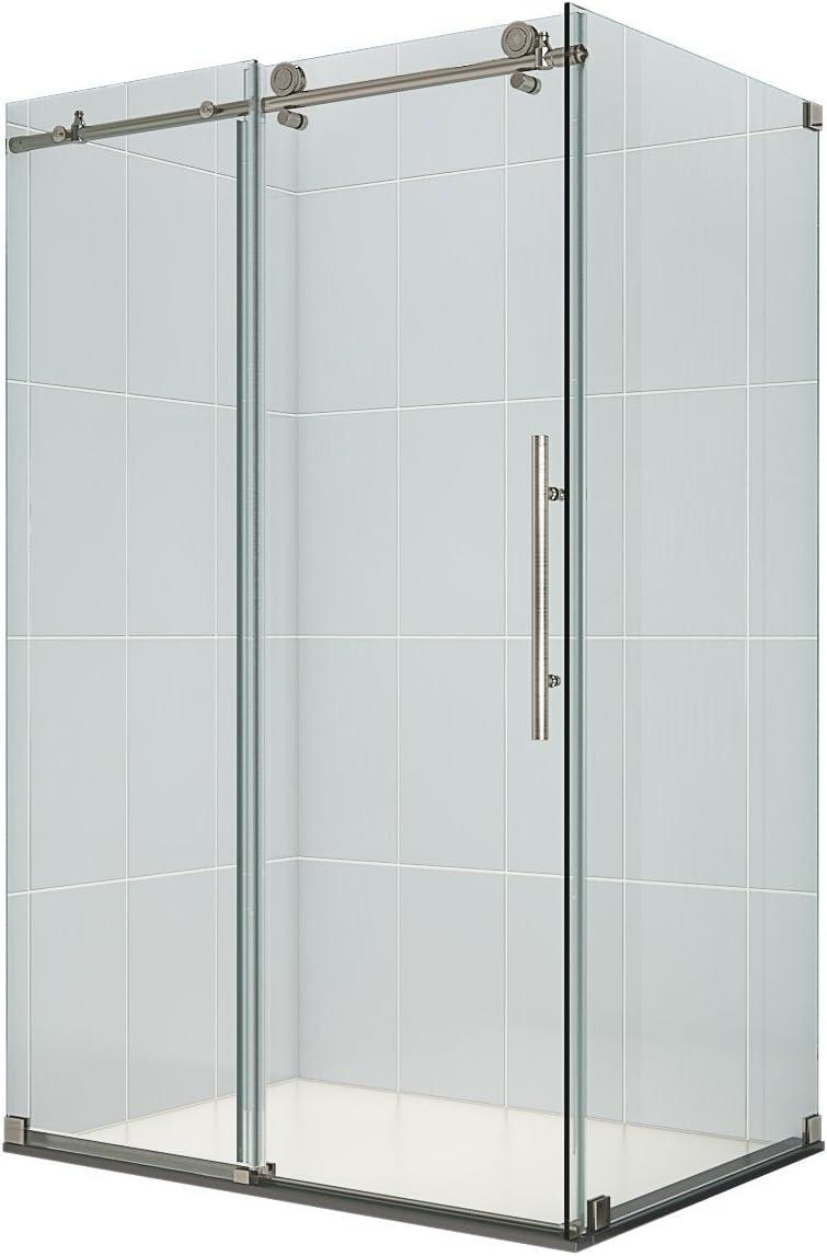 Enigma-X Frameless Sliding Shower Enclosure with Clear Glass