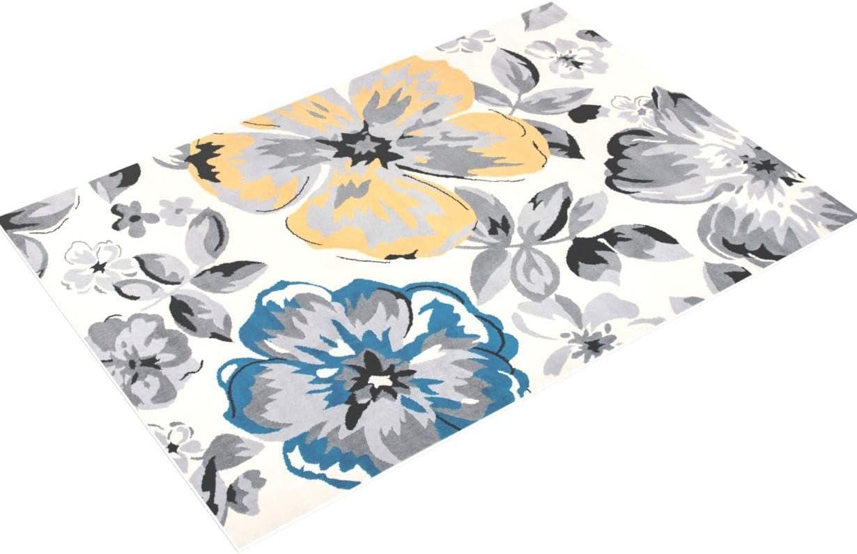 World Rug Gallery Modern Floral Desing Area Rug