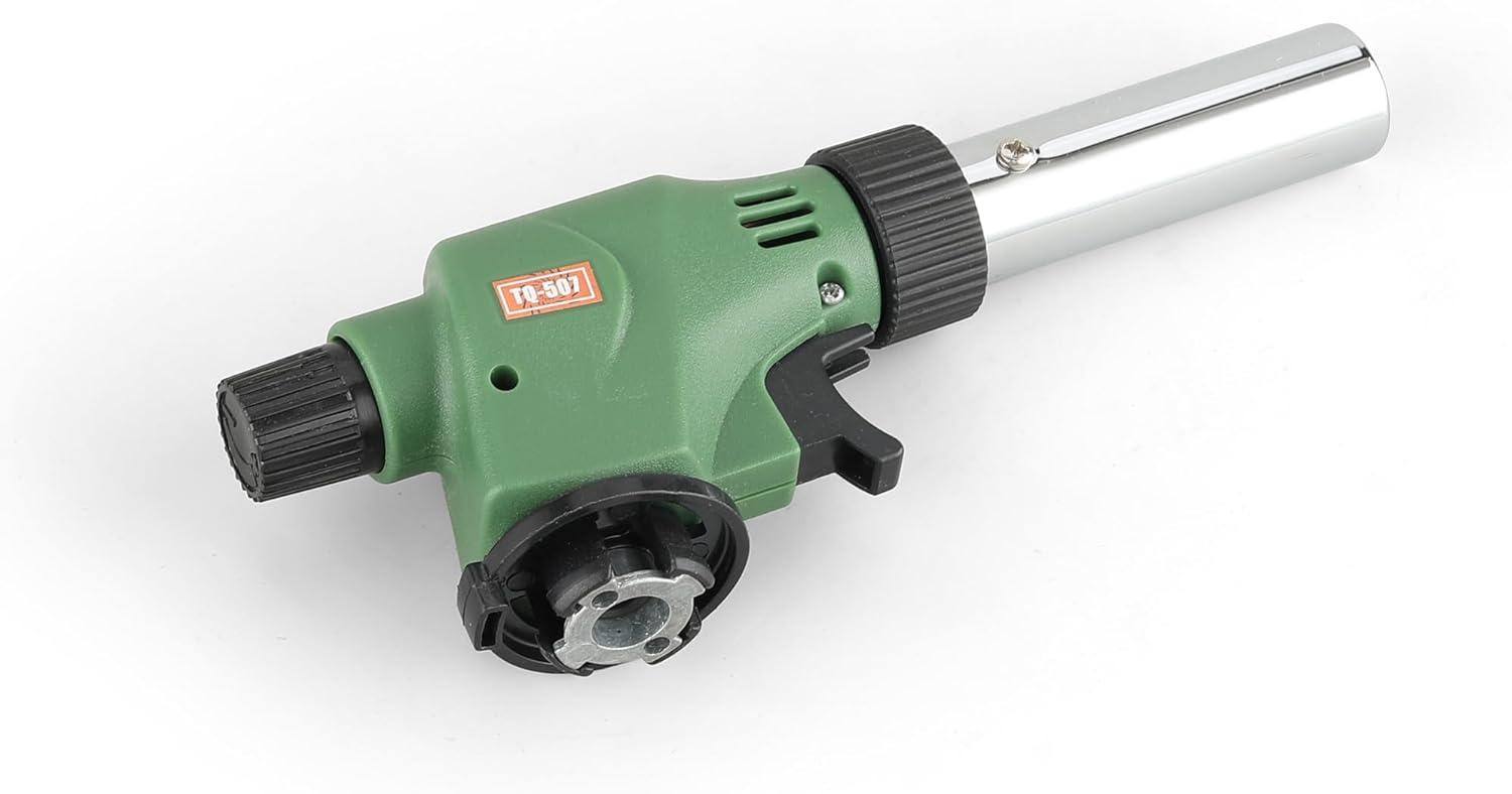 Versatile Butane Torch Kitchen Blow Lighter, With Adjustable Flame for Cooking, Creme Brulee, Sushi, Searing, Baking, BBQ - Professional Cooking Torch (Butane Gas Not Included)