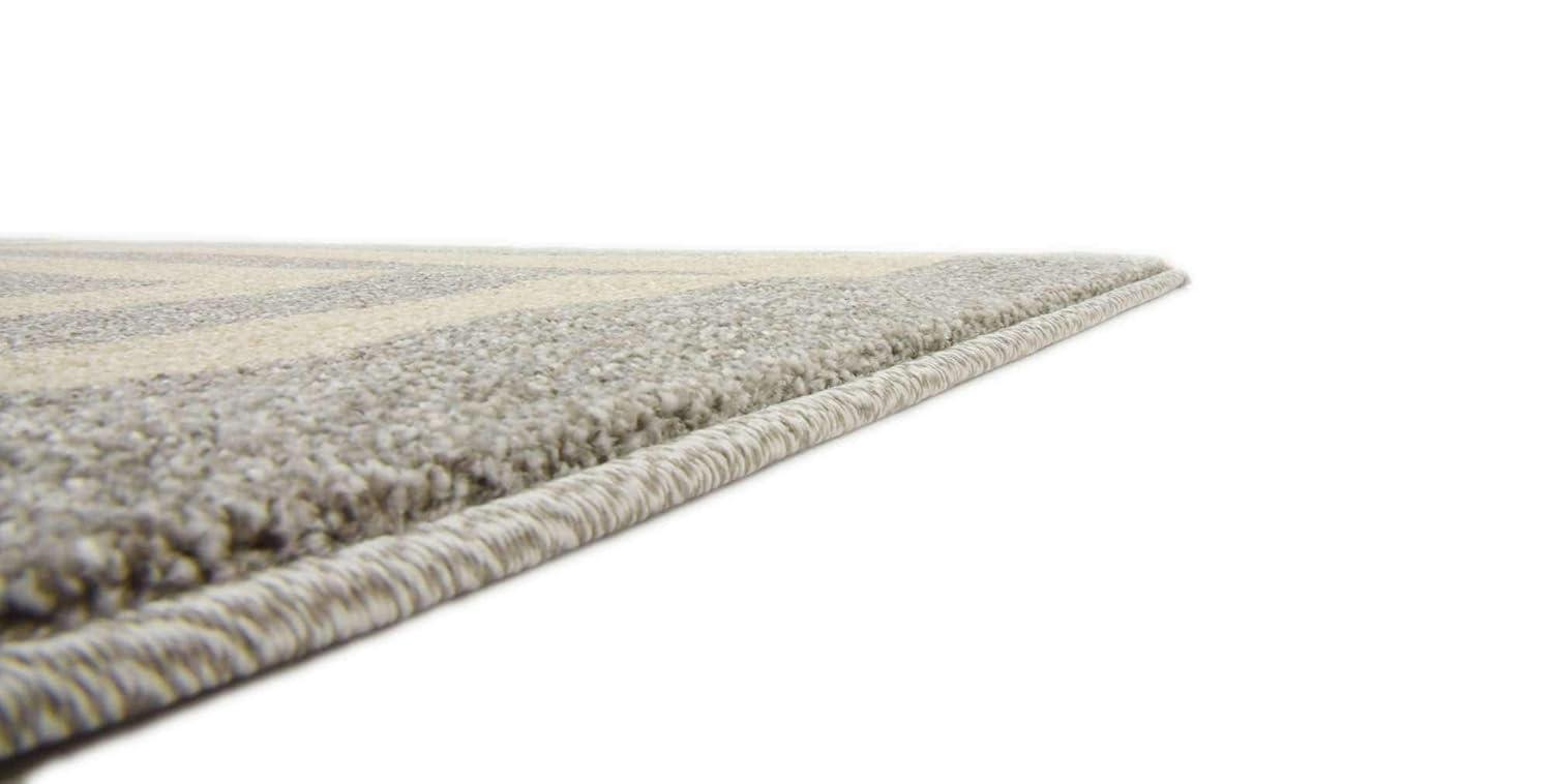 Unique Loom Athens Collection Area Rug - Greek Key (7' 1" x 10' Rectangle Gray/Beige)