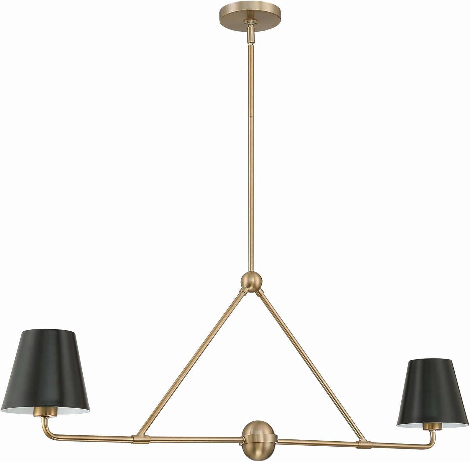 Crystorama Lighting Xavier 2 - Light Chandelier in  Vibrant Gold