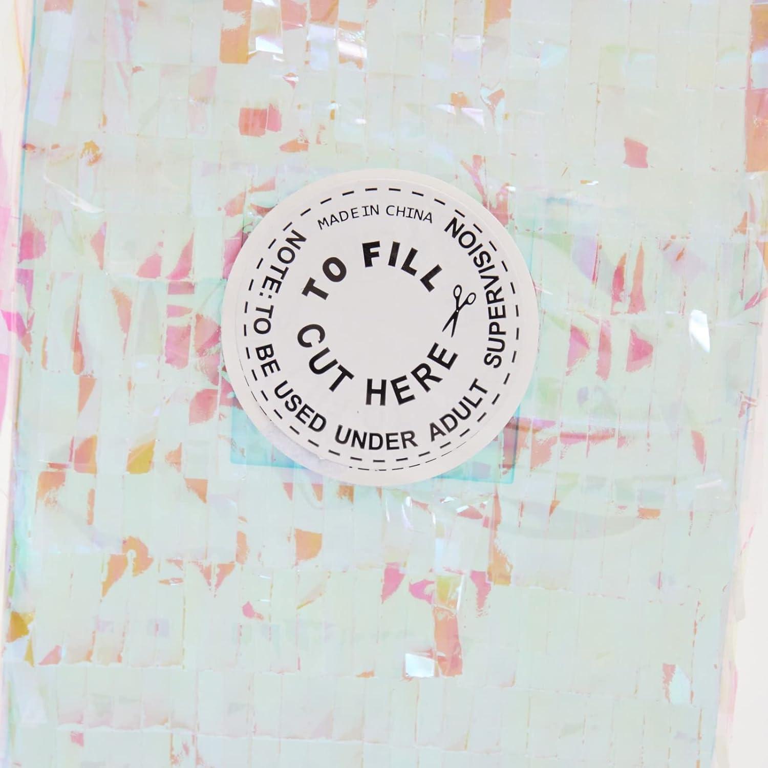 Blue Panda Large Unicorn Pinata Kit with Blindfold and Stick for Girls Birthday Party, 14 x 20 x 5 In, 3 Pieces