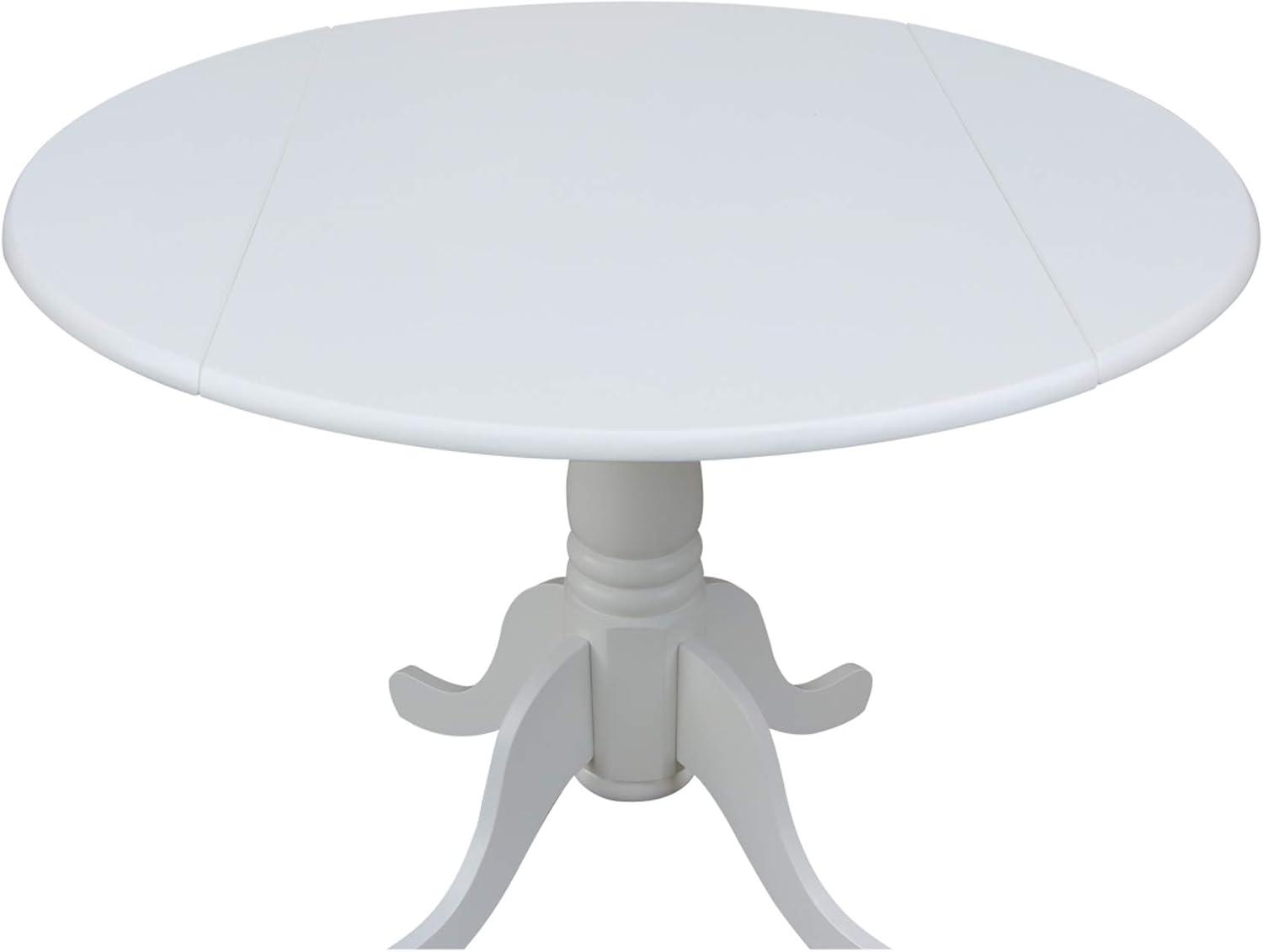 42" Mason Round Dual Drop Leaf Dining Table - International Concepts