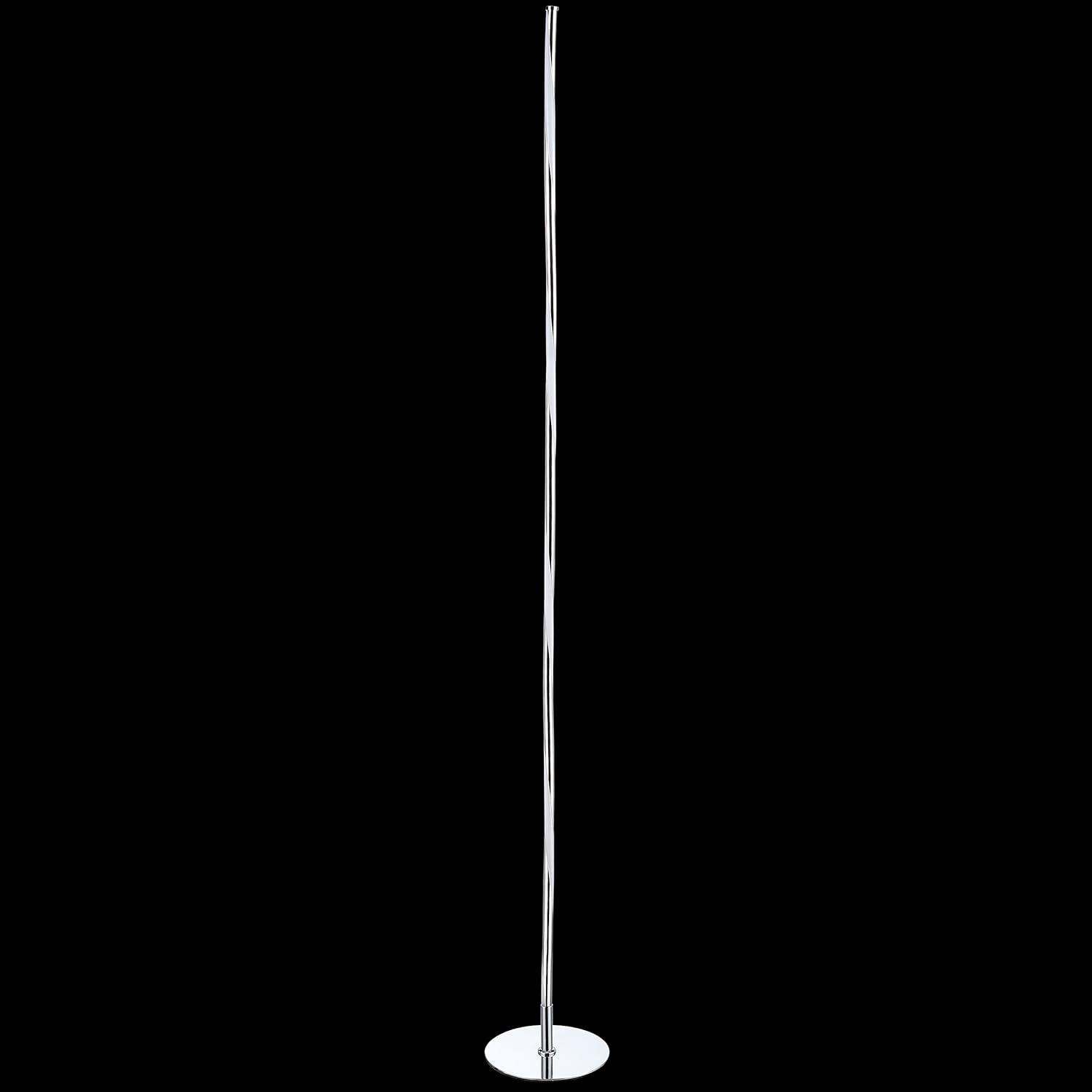 Tall Chrome LED Integrated Arc Floor Lamp