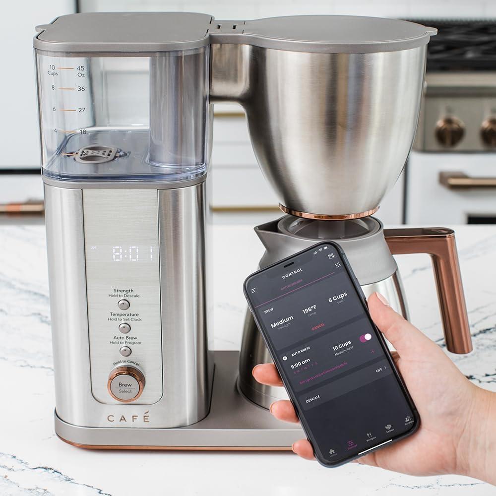 Café ™ Stainless Steel 10-Cup Drip Coffee Maker with Thermal Carafe