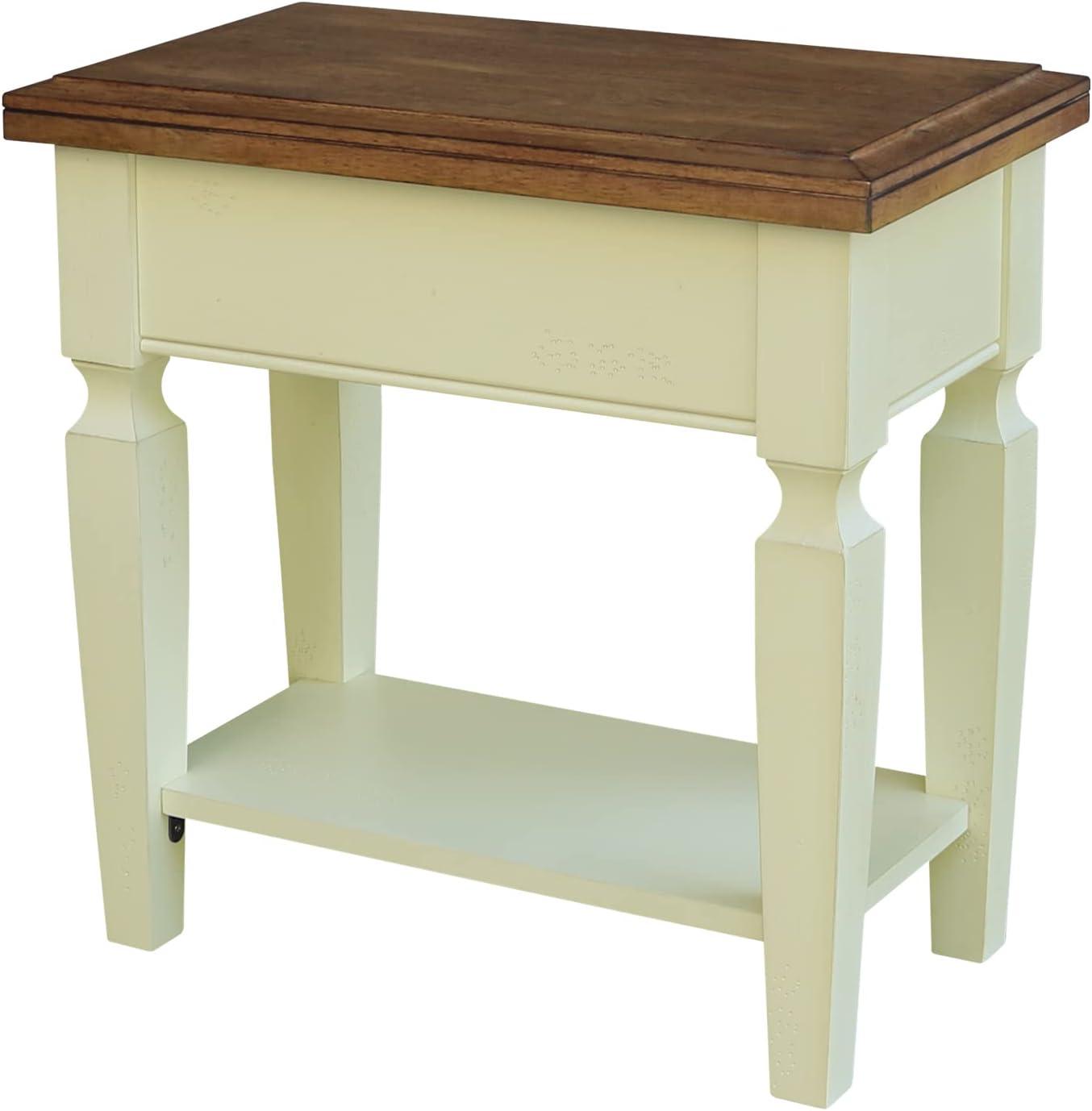 International Concepts Vista Solid Wood Side Table