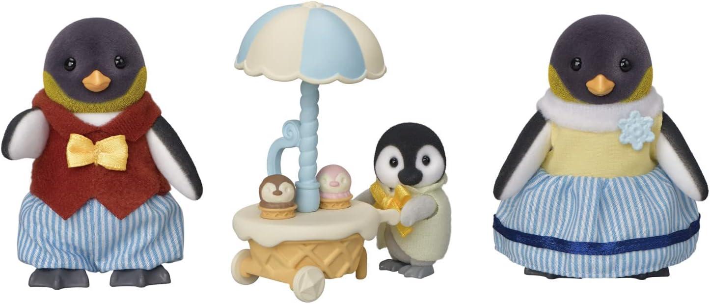 Calico Critters Waddle Penguin Family, Set of 3 Collectible Doll Figures