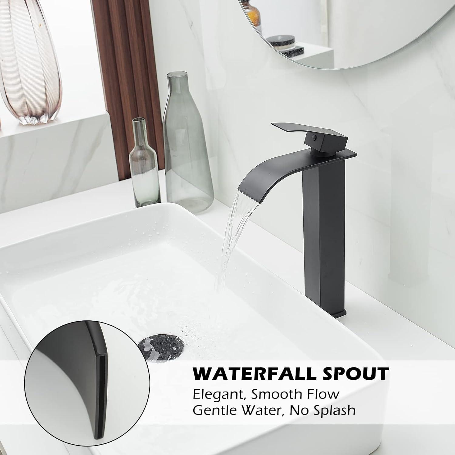 Vessel Sink Faucet Single-handle Bathroom Faucet with Drain Assembly