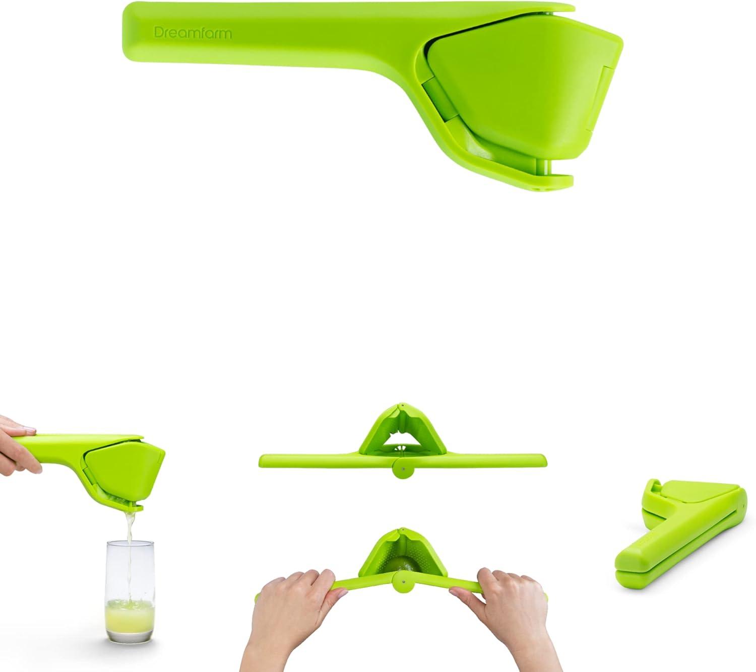 Lime Green Fold Flat Easy Citrus Juicer, 9 inch