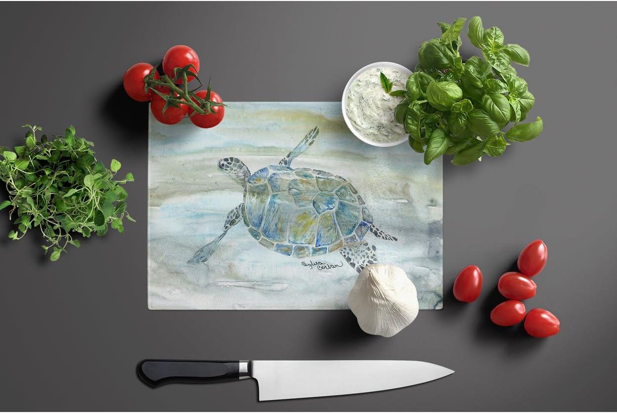 Caroline's Treasures Tempered Glass Sea Turtle Cutting Board