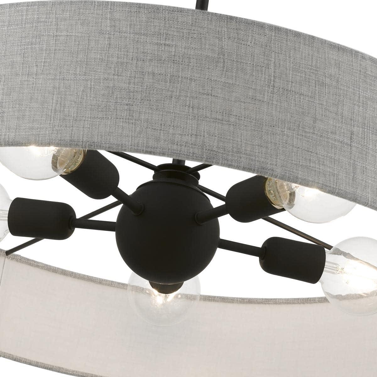 Livex Lighting Elmhurst 5 - Light Pendant in  Black