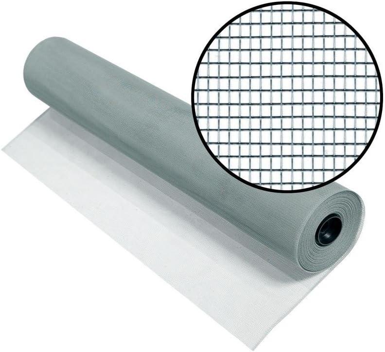 Gray Galvanized Steel Medium Mesh Screen Roll, 36" x 100'