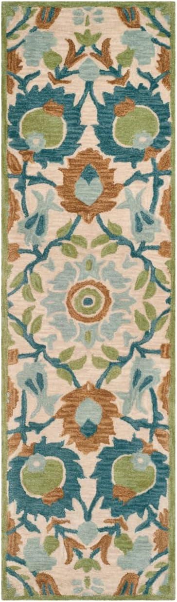 Hand Tufted Wool Floral Rug