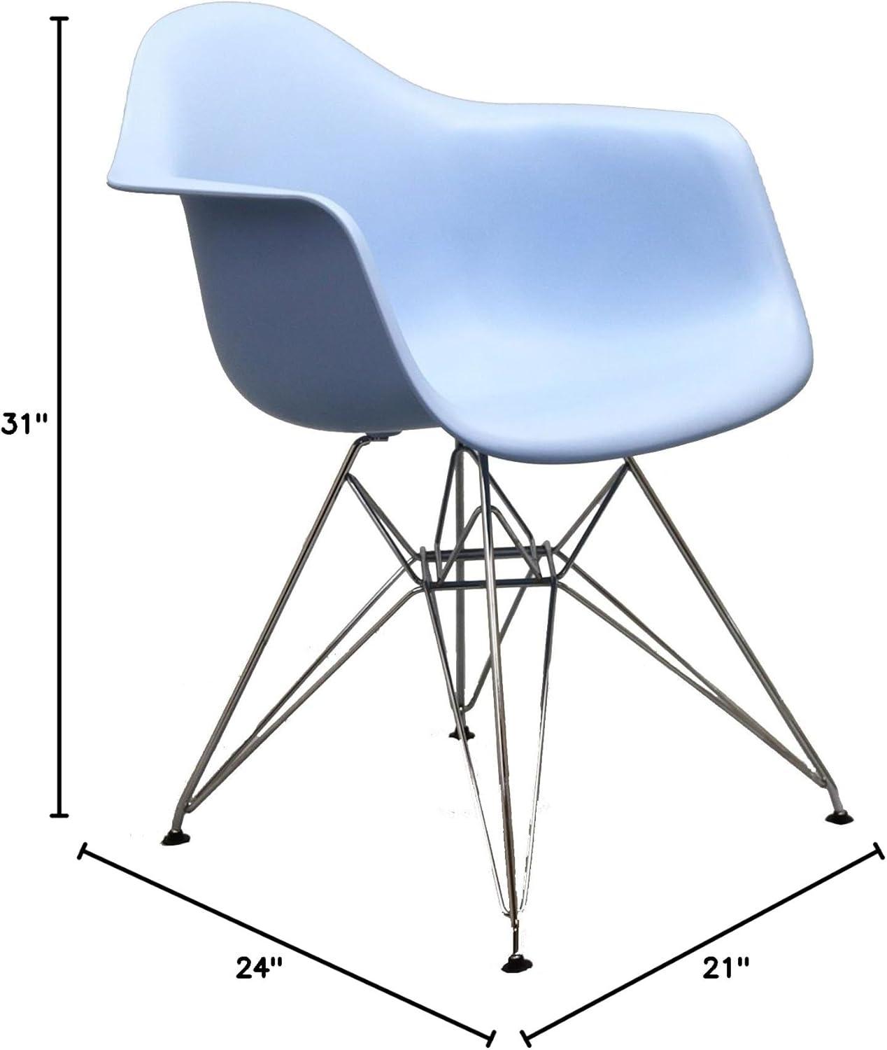 Modway Modway Plastic Dining Chair with Wire Base