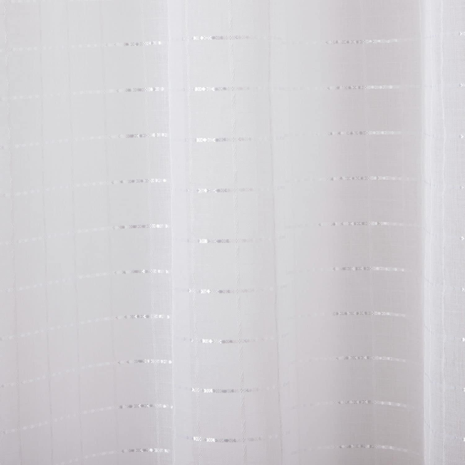 Amalgamated Textiles Polyester Sheer Curtain Pair (Set of 2)