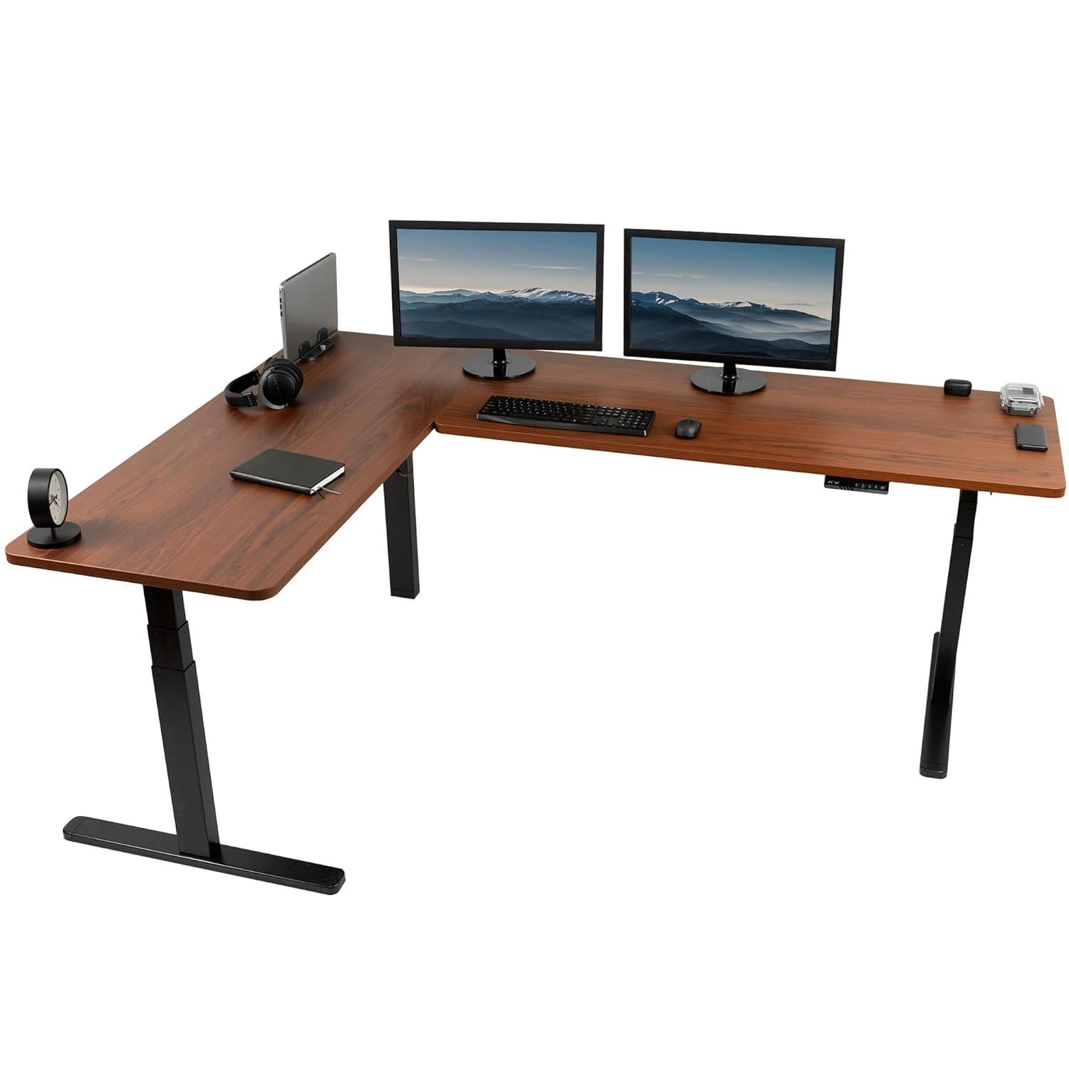 Vivo Electric 83" x 60" Stand Up Corner Desk