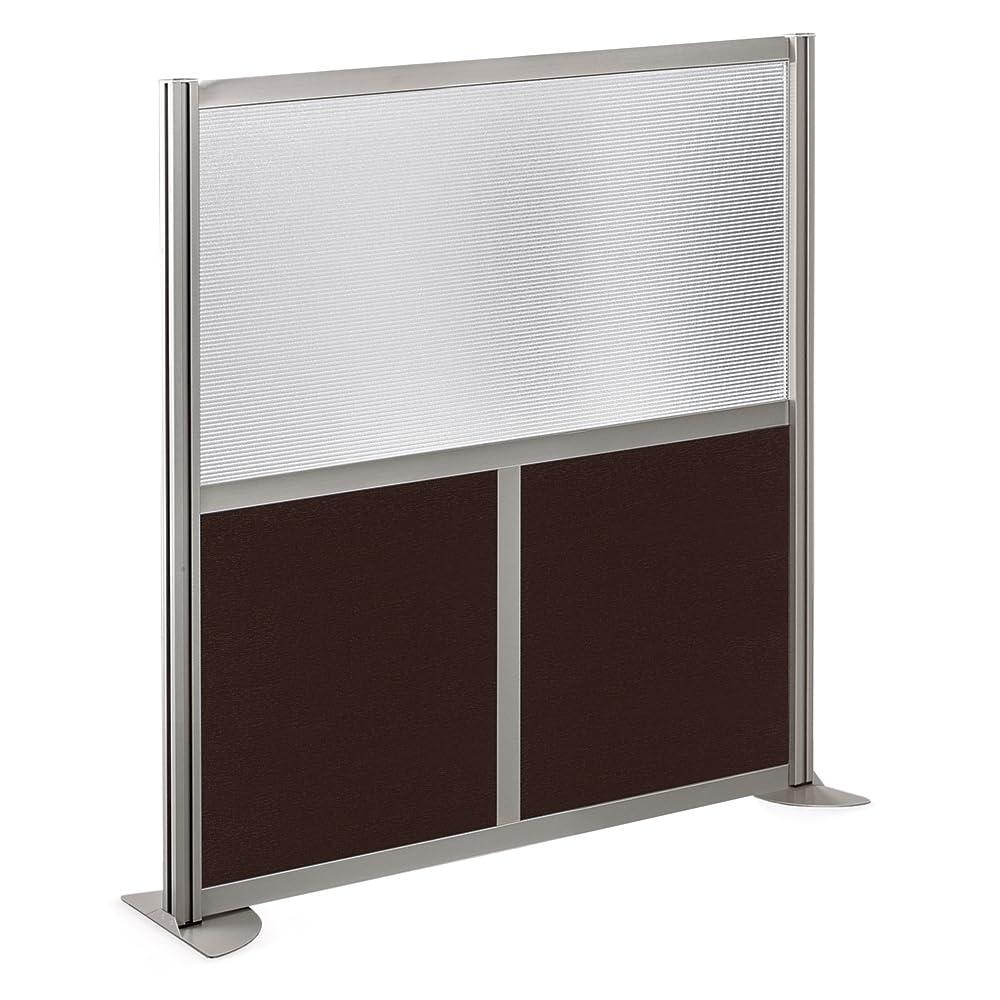 Office Partition, Cubicle Wall Divider, Modern Room Separator, Free Standing Privacy Panel, 52"H x 49"W, Indoor, Warm Ash