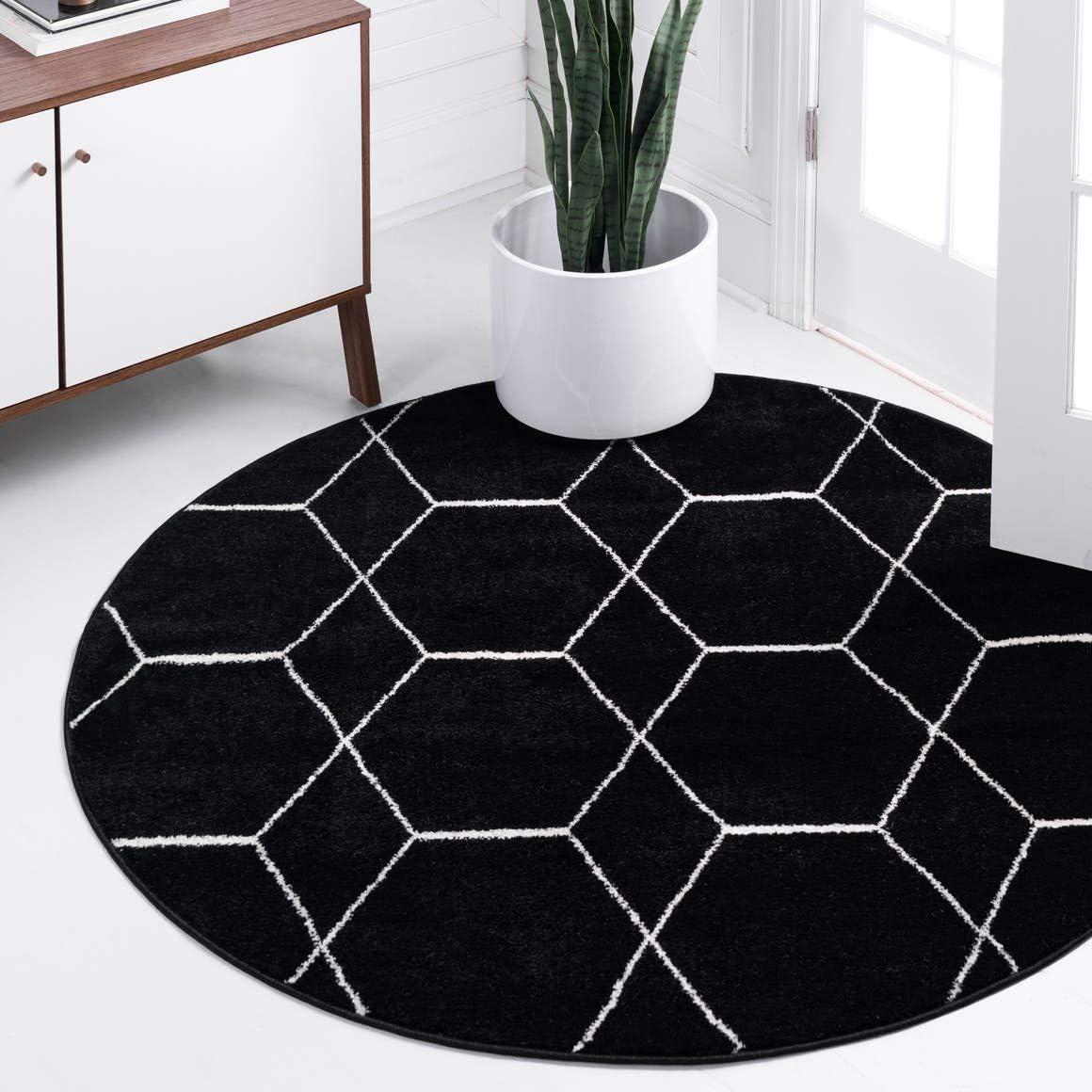 Unique Loom Trellis Frieze Geometric Area Rug