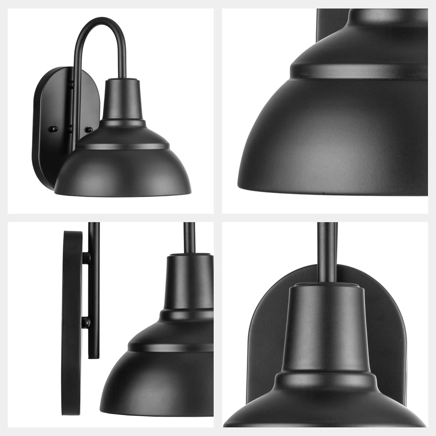 Prominence Home Brightondale Matte Black Farmhouse Outdoor LED Wall Light