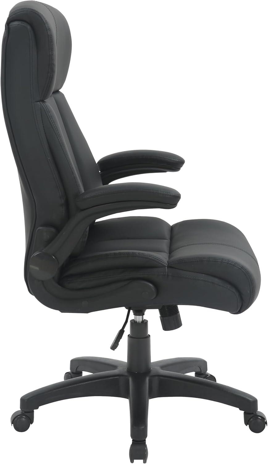 Winston Porter Baillie Medium Back Executive Office Chair with Flip-Up Arms