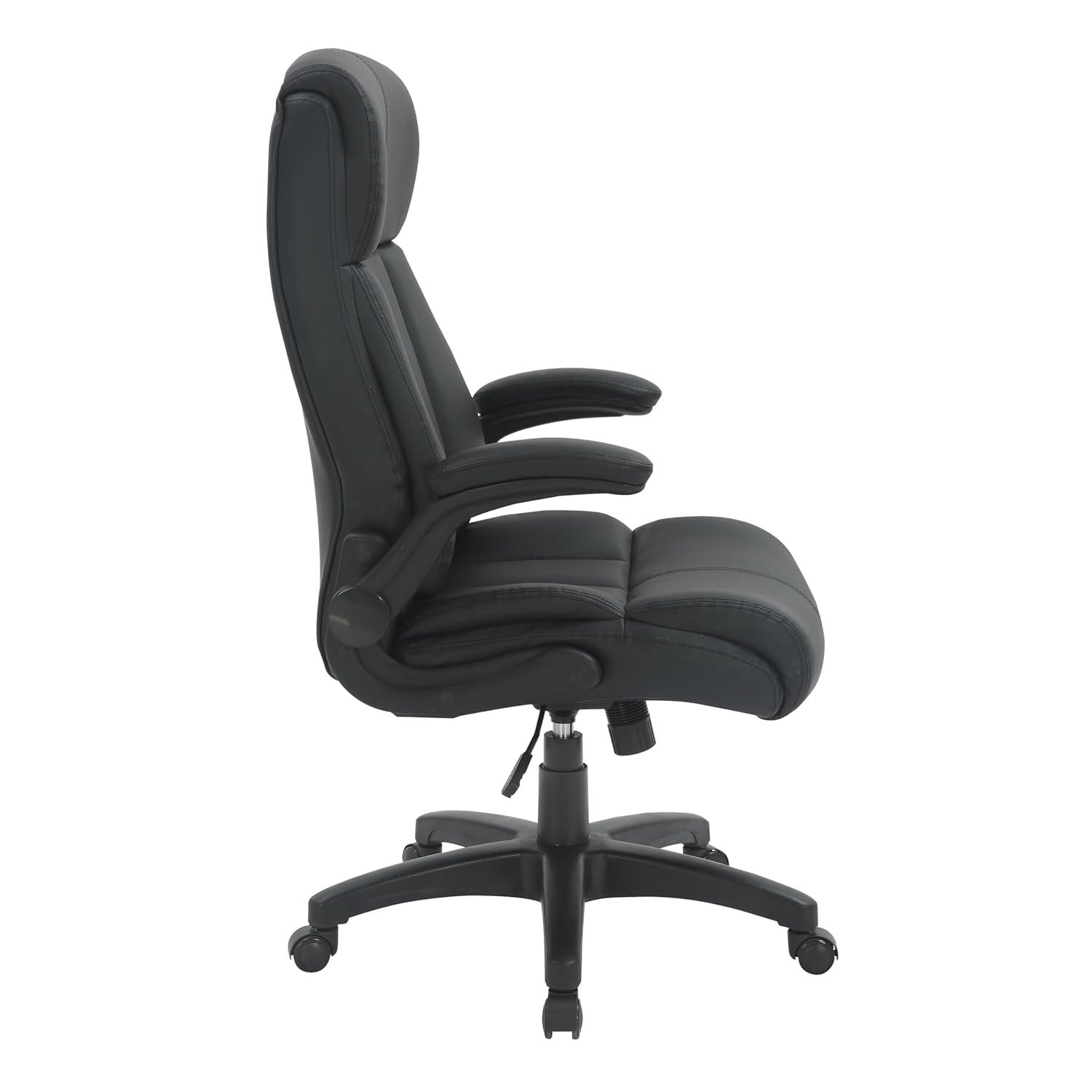 Winston Porter Baillie Medium Back Executive Office Chair with Flip-Up Arms