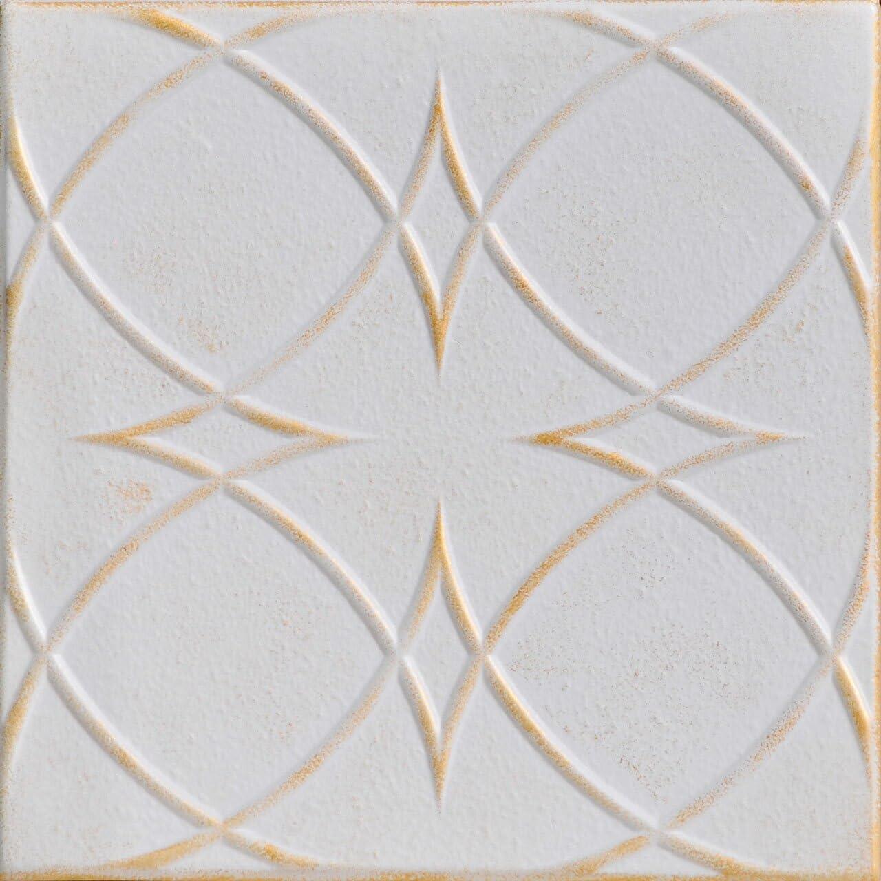 A La Maison Ceilings Circles and Stars 1.6 ft. x 1.6 ft. Polystyrene Glue-up Ceiling Tile (Set of 48)