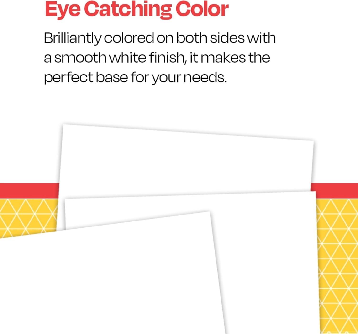 School Smart Railroad Board, 22 x 28 Inches, 4-Ply, White, Pack of 25