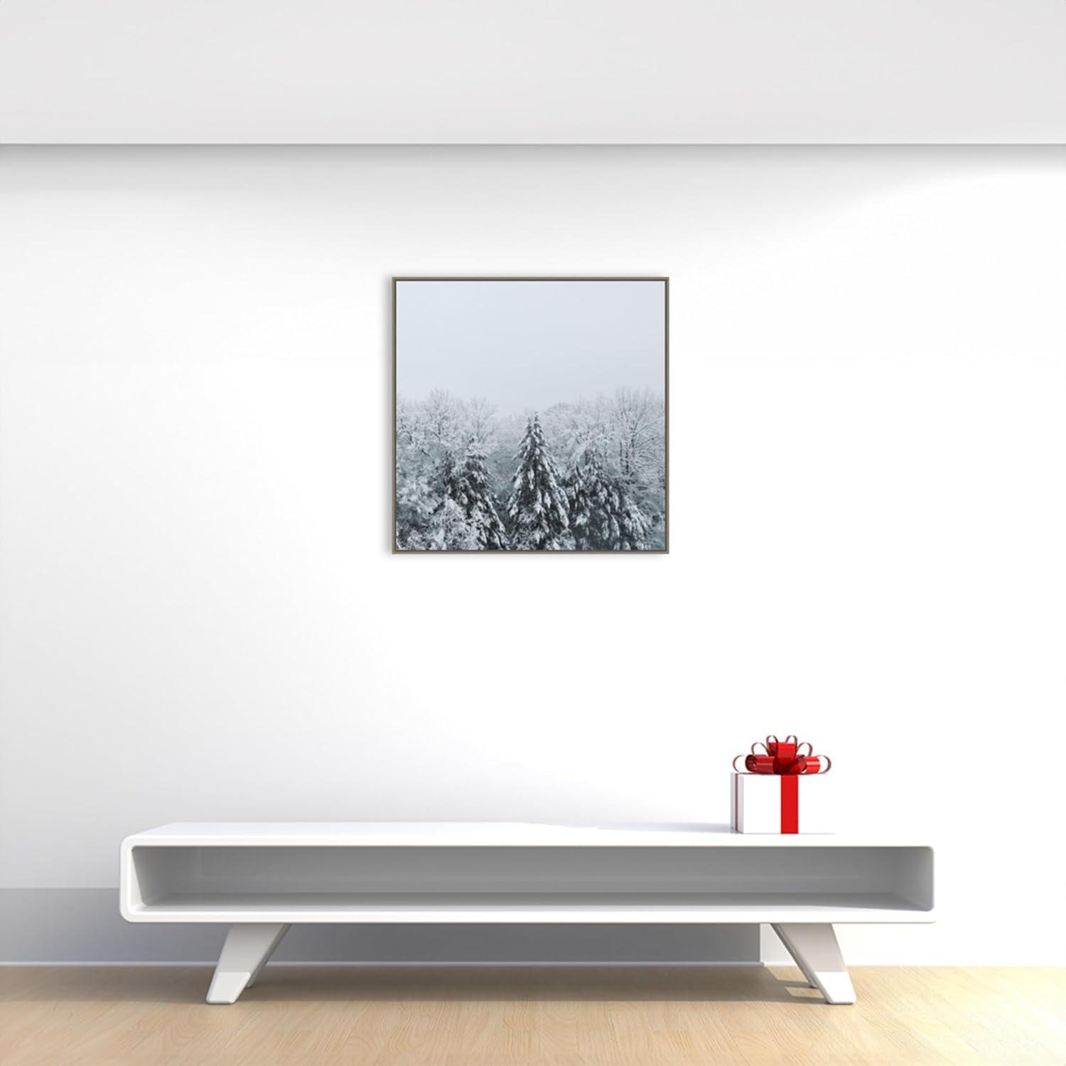 Amanti Art Snowshoe Hill Deep Crop by Sue Schlabach Framed Canvas Wall Art