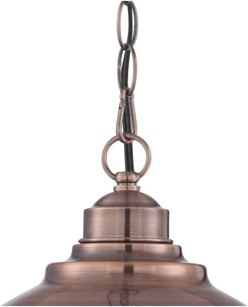 Franklin Iron Works Southton Copper Swag Pendant Light 13 1/4" Wide Industrial Rustic Dome Shade for Dining Room House Foyer Kitchen Island Entryway