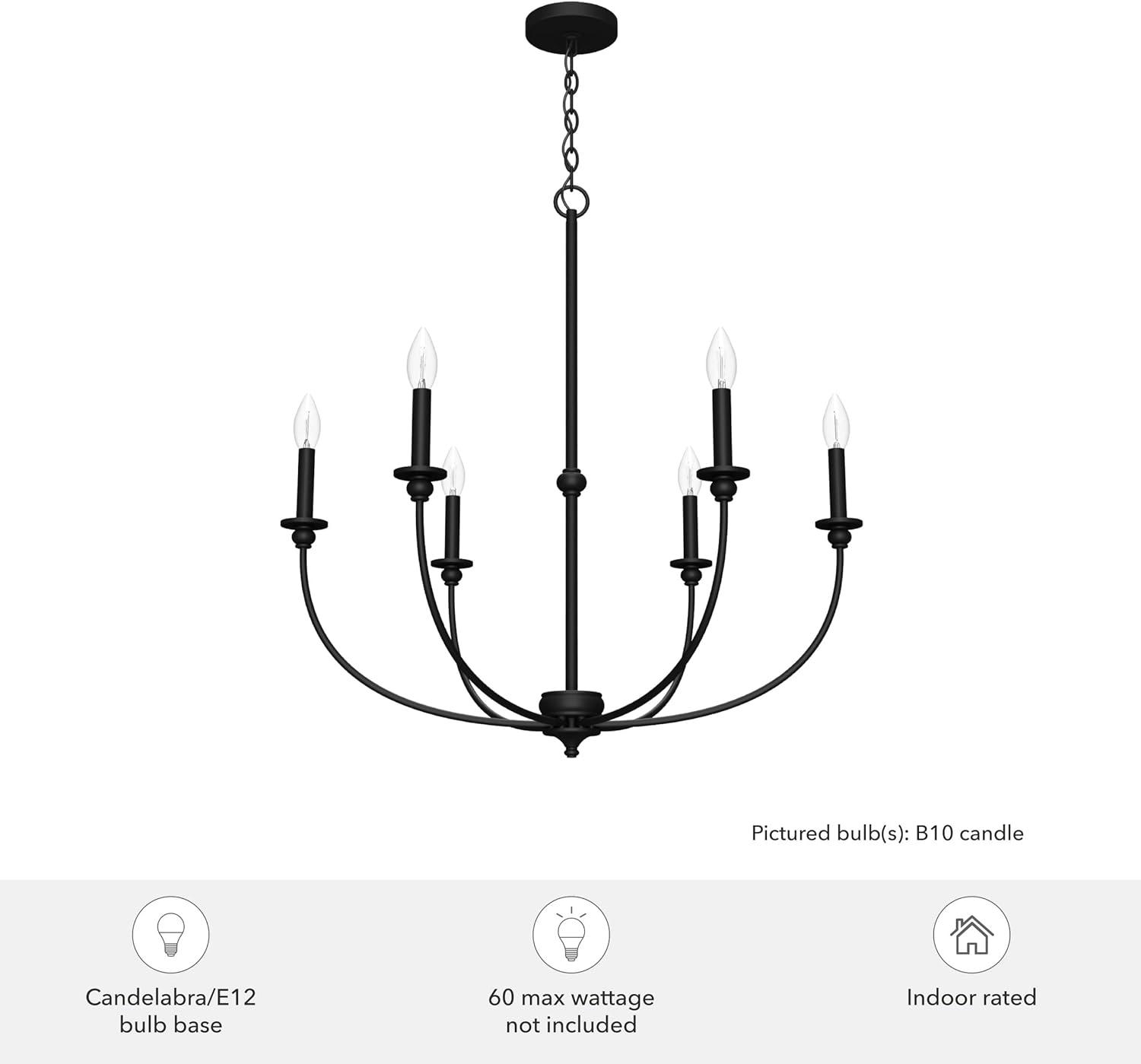 Hunter Southcrest 6 Light Chandelier Ceiling Light Fixture