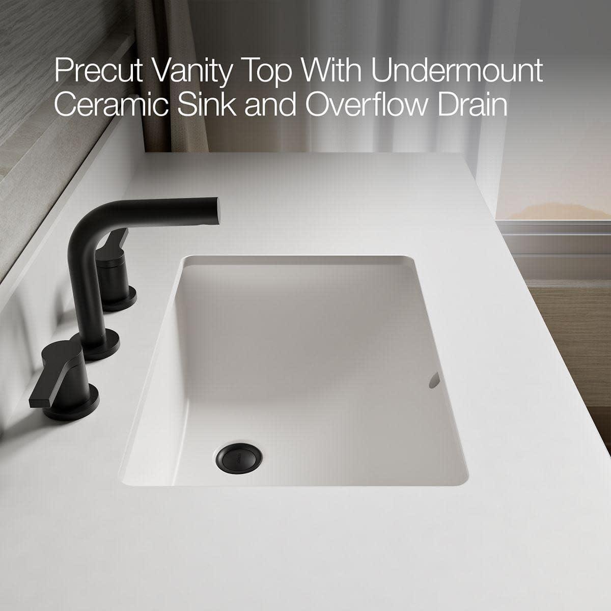 Charlemont 48 In. Bathroom Vanity Cabinet With Sink And Quartz Top