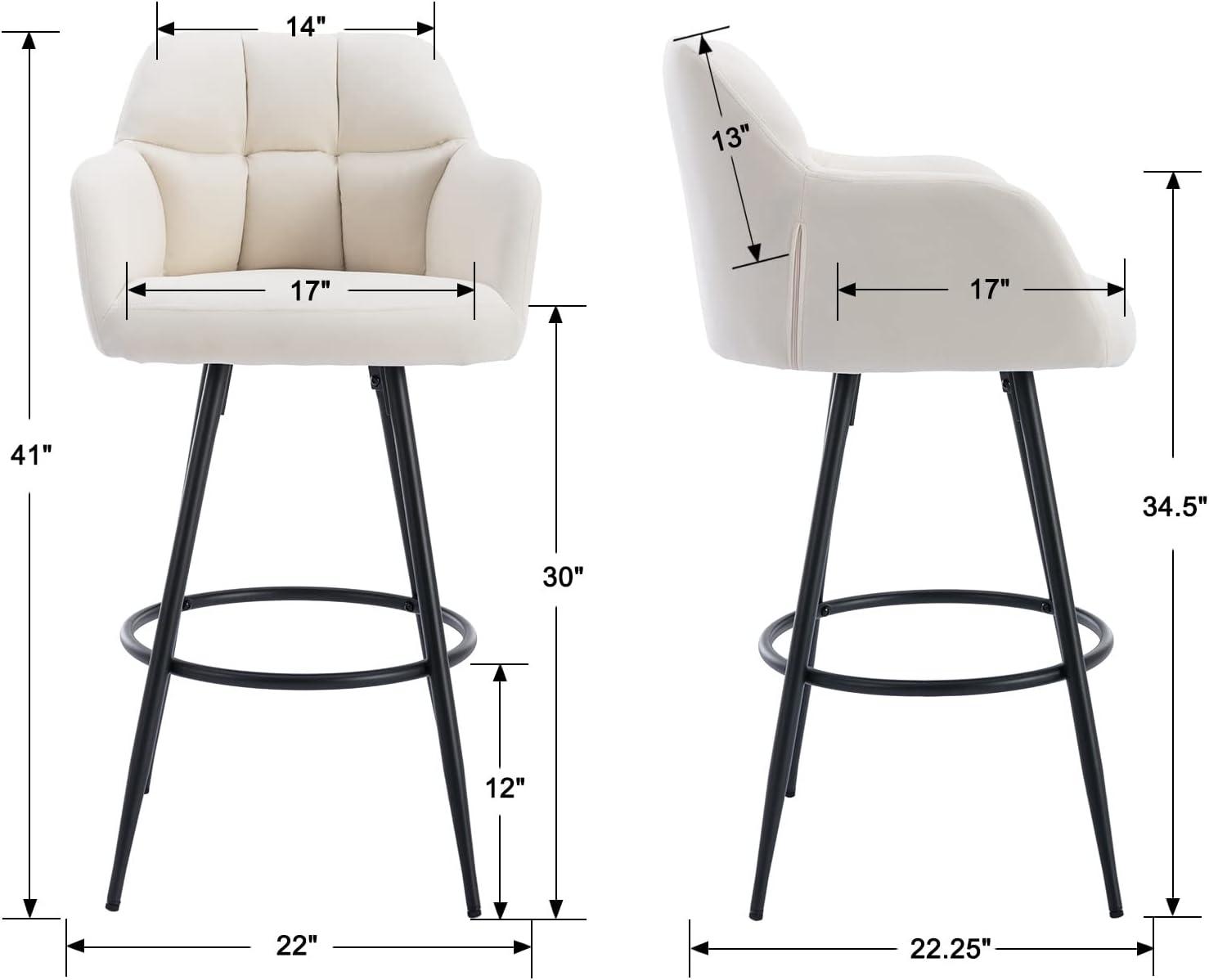 Irelyn PU Upholstered 30'' Bar Stool