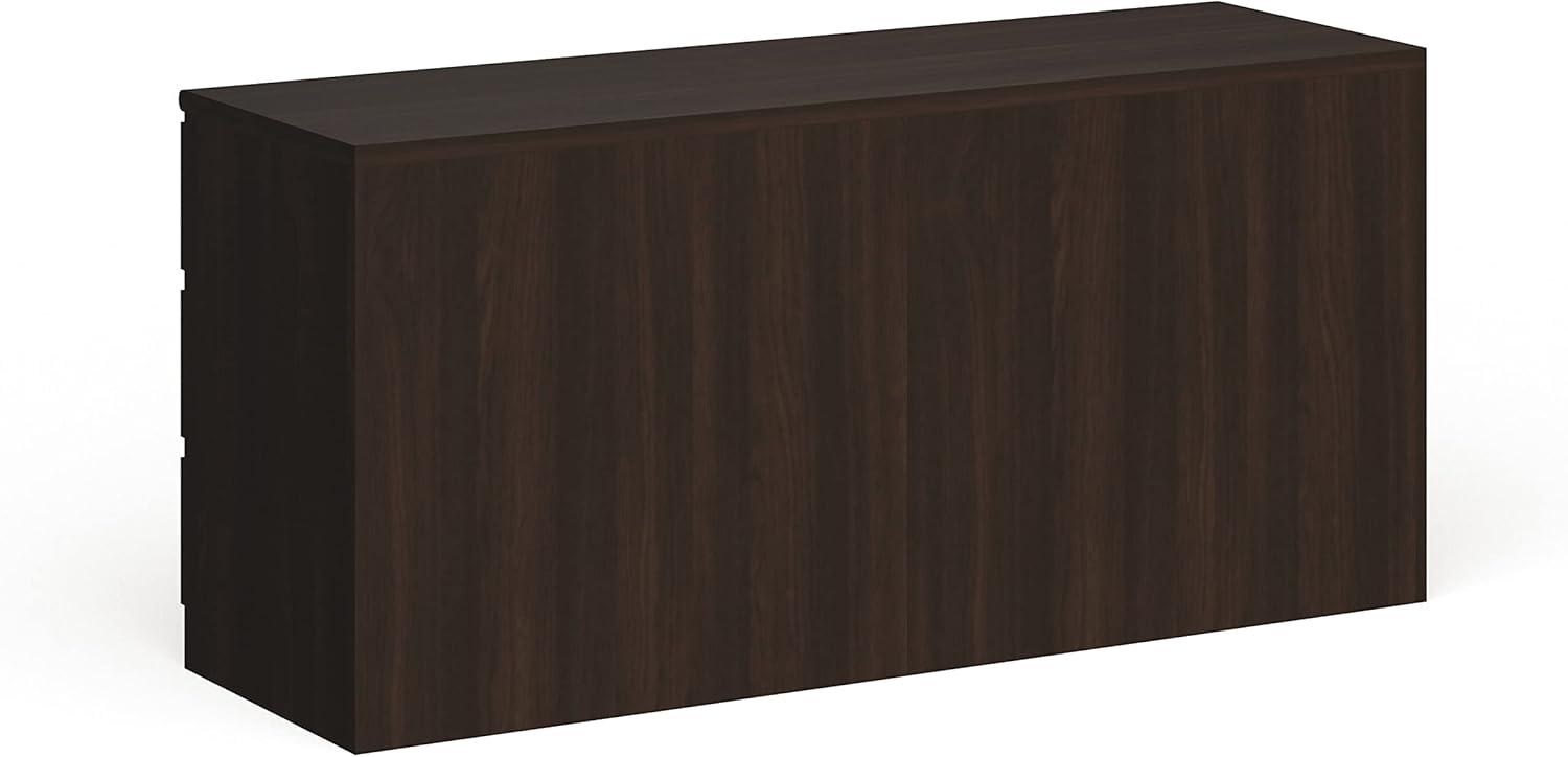 Tvilum Scottsdale 6 Drawer Double Dresser for Adults, Black Wood Grain