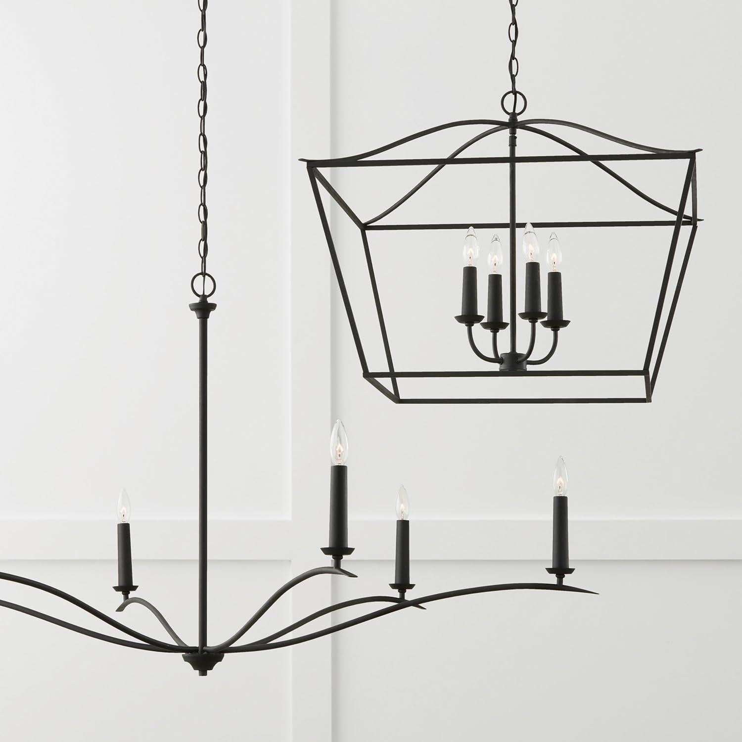 Capital Lighting Grady 4 - Light Dimmable Lantern Square / Rectangle Chandelier
