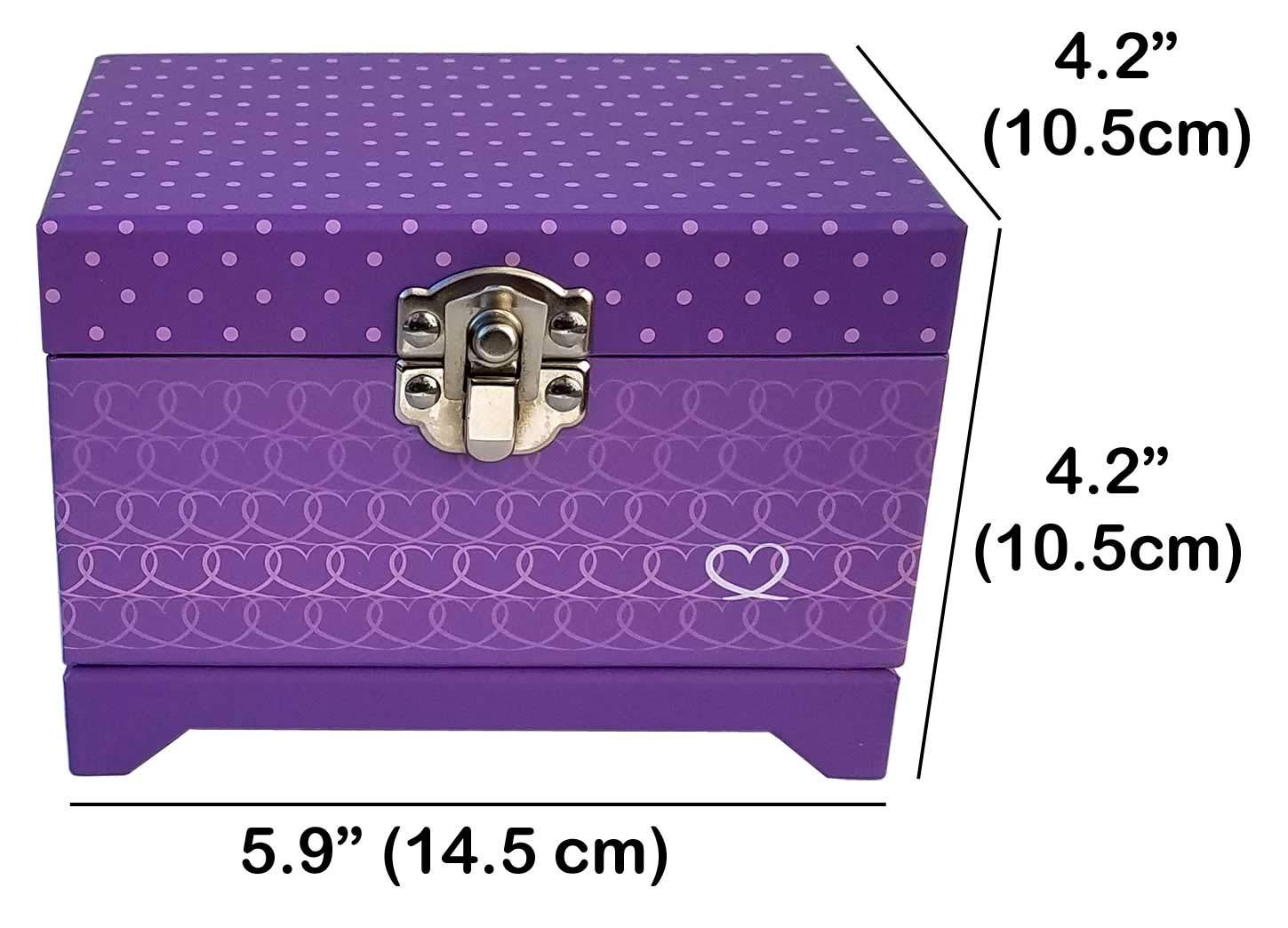 Ballerina Music Box (Heart Ballerina Music Box - Purple)