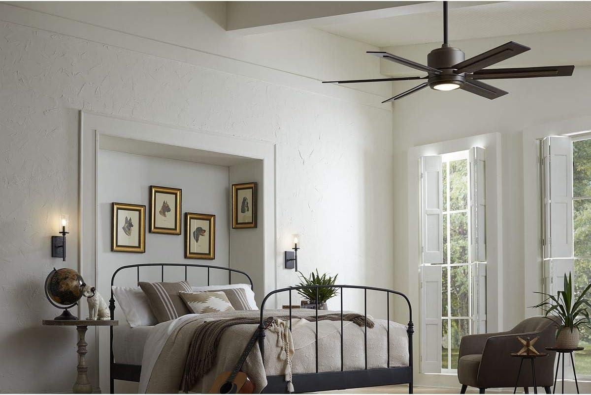 P2586-7130K-Progress Lighting-Glandon - Wide - Ceiling Fan - 1 Light - Handheld Remote in Transitional style - 60 Inches wide by 17.13 Inches