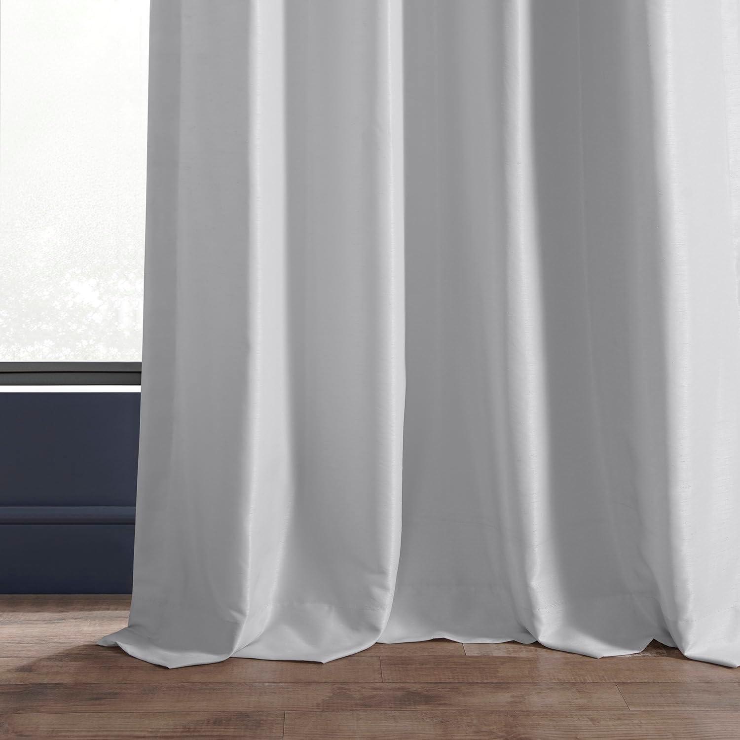 Ice Faux Silk Room-Darkening 84" Curtain Panel