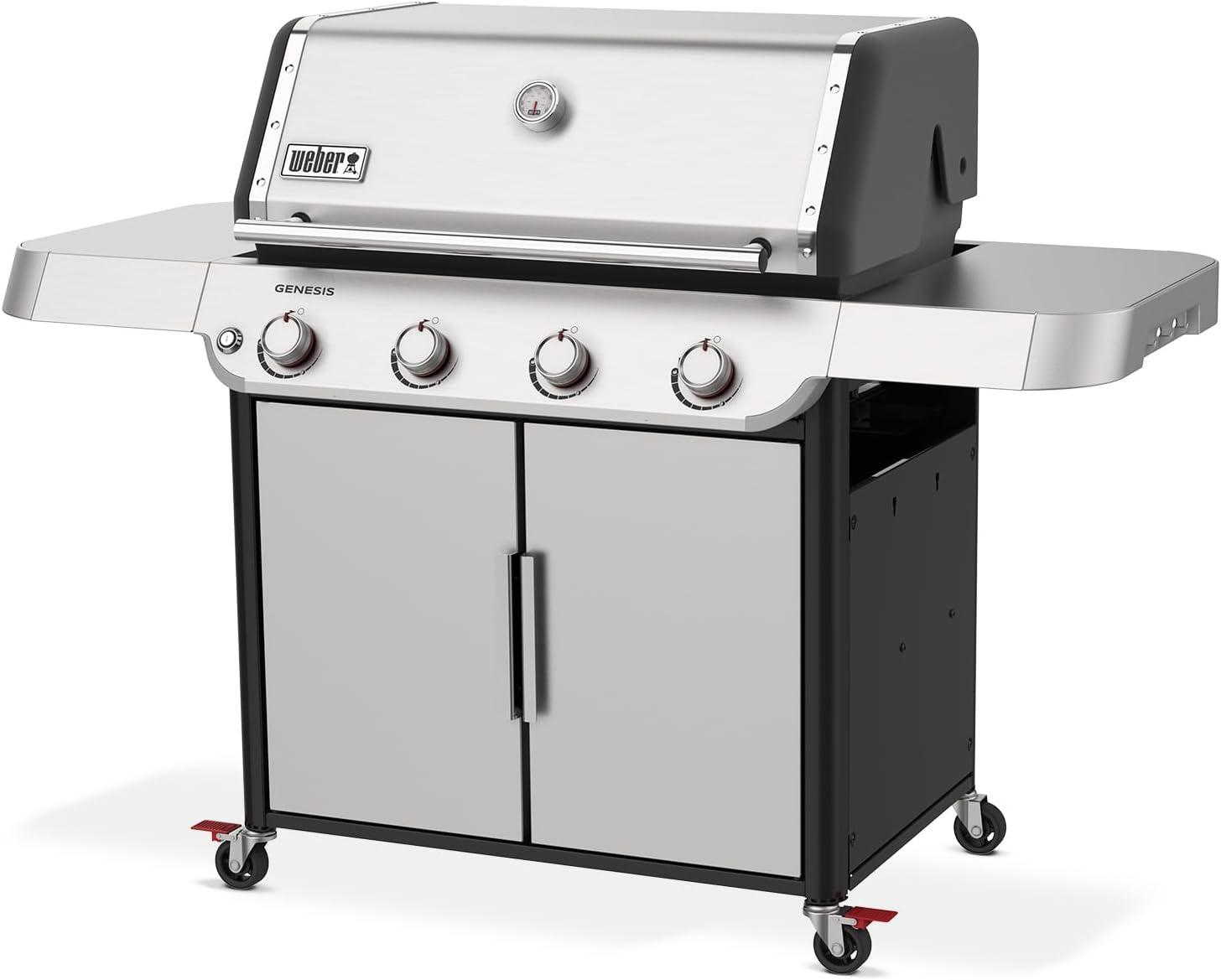 Weber Genesis S-415 4 Burner Liquid Propane Grill Stainless Steel