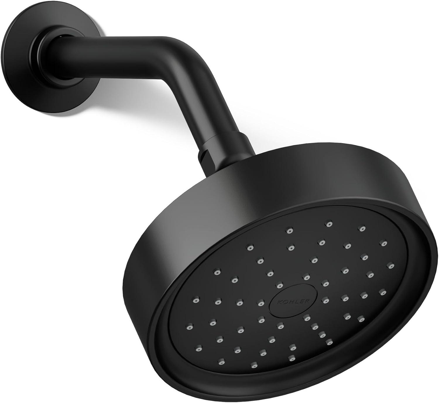 Kohler Purist 2.5 Gpm Multifunction Wall Mount Showerhead, Three Spray Settings, 5.5" High Pressure Spray Head
