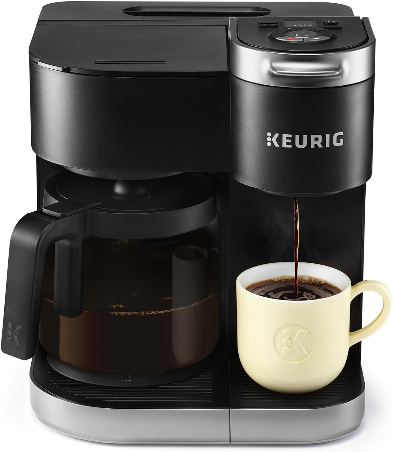 Keurig K-Duo Coffee Maker, with Single-Serve K-Cup Pod, and 12 Cup Carafe Brewer