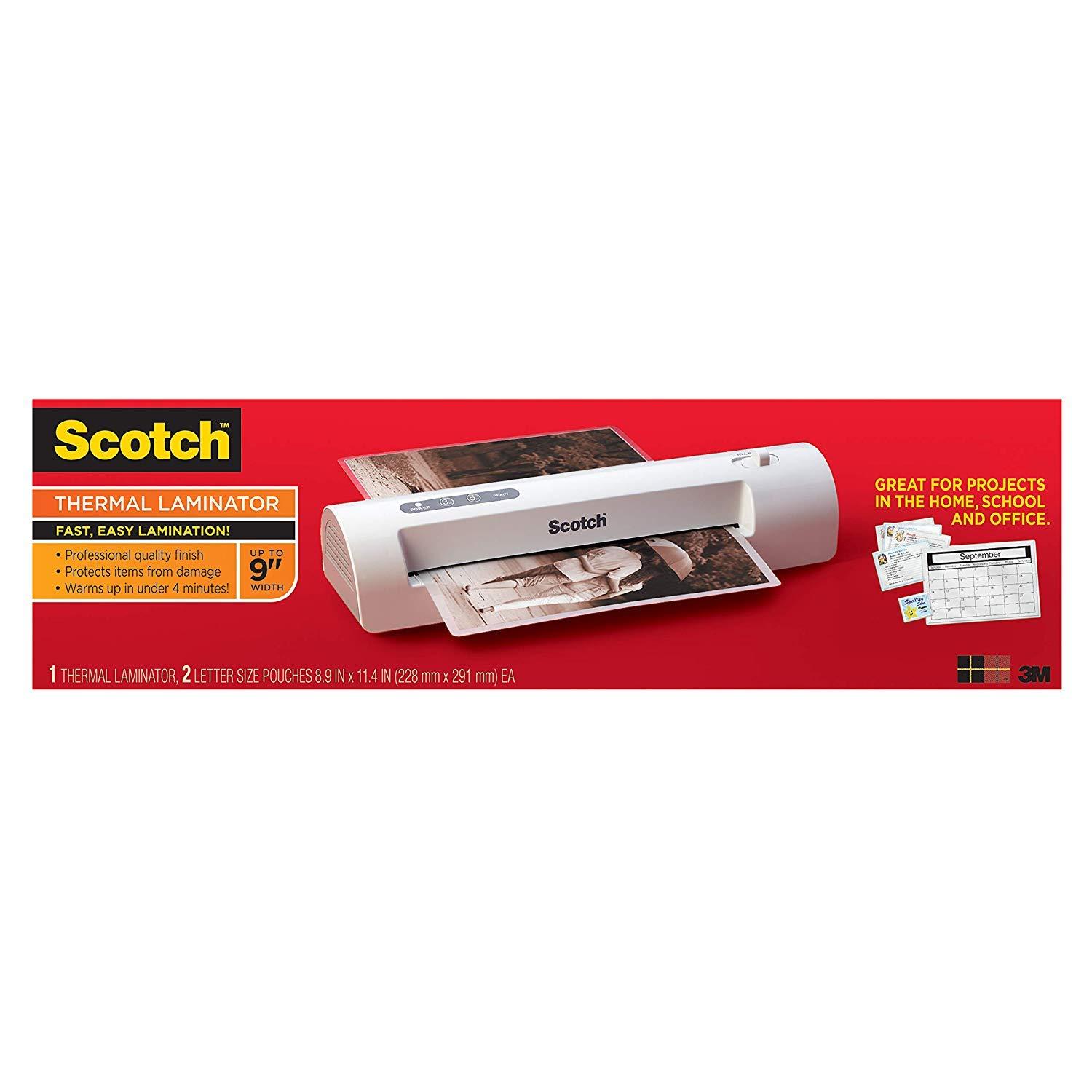 Scotch Thermal Laminator Plus 2 Letter Size Pouches (TL902)