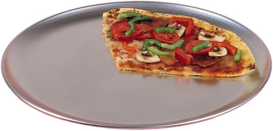 13" Silver Aluminum Round Pizza Pan