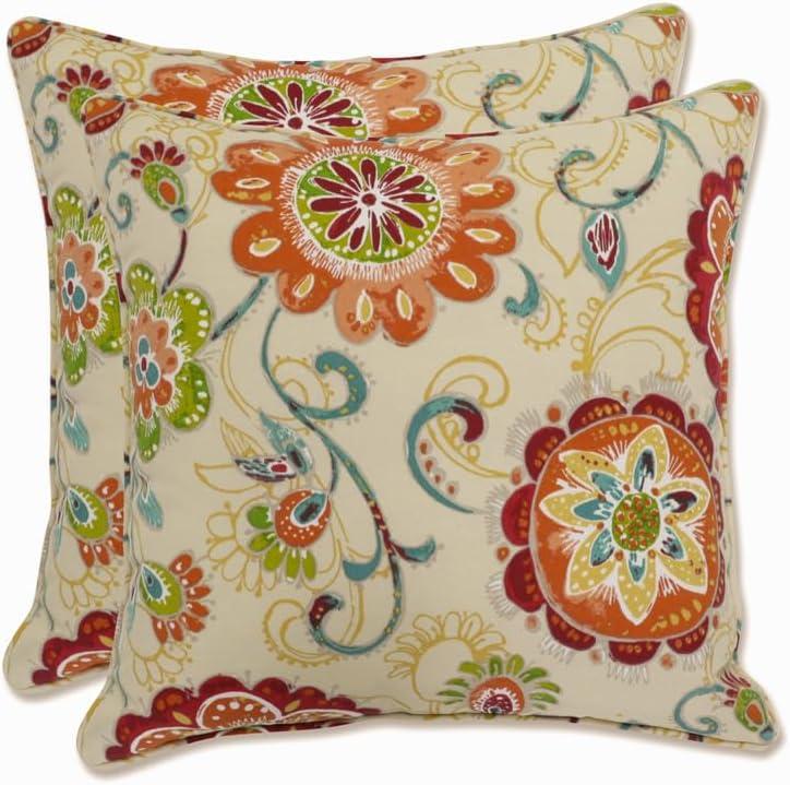 Pillow Perfect Floral Indoor/Outdoor Throw Pillow (Set of 2)