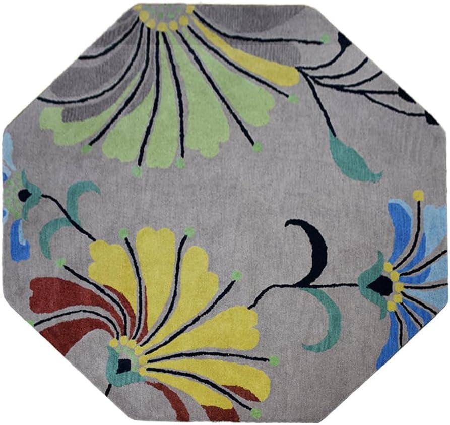 Rugsotic Carpets Hand Tufted Wool Eco-Friendly Area Rugs - 5'x8', Rectangle, Camel, Modern Contemporary Design, High Pile Handmade Anti Skid Rugs for Living Room, Bed Room (K00219)