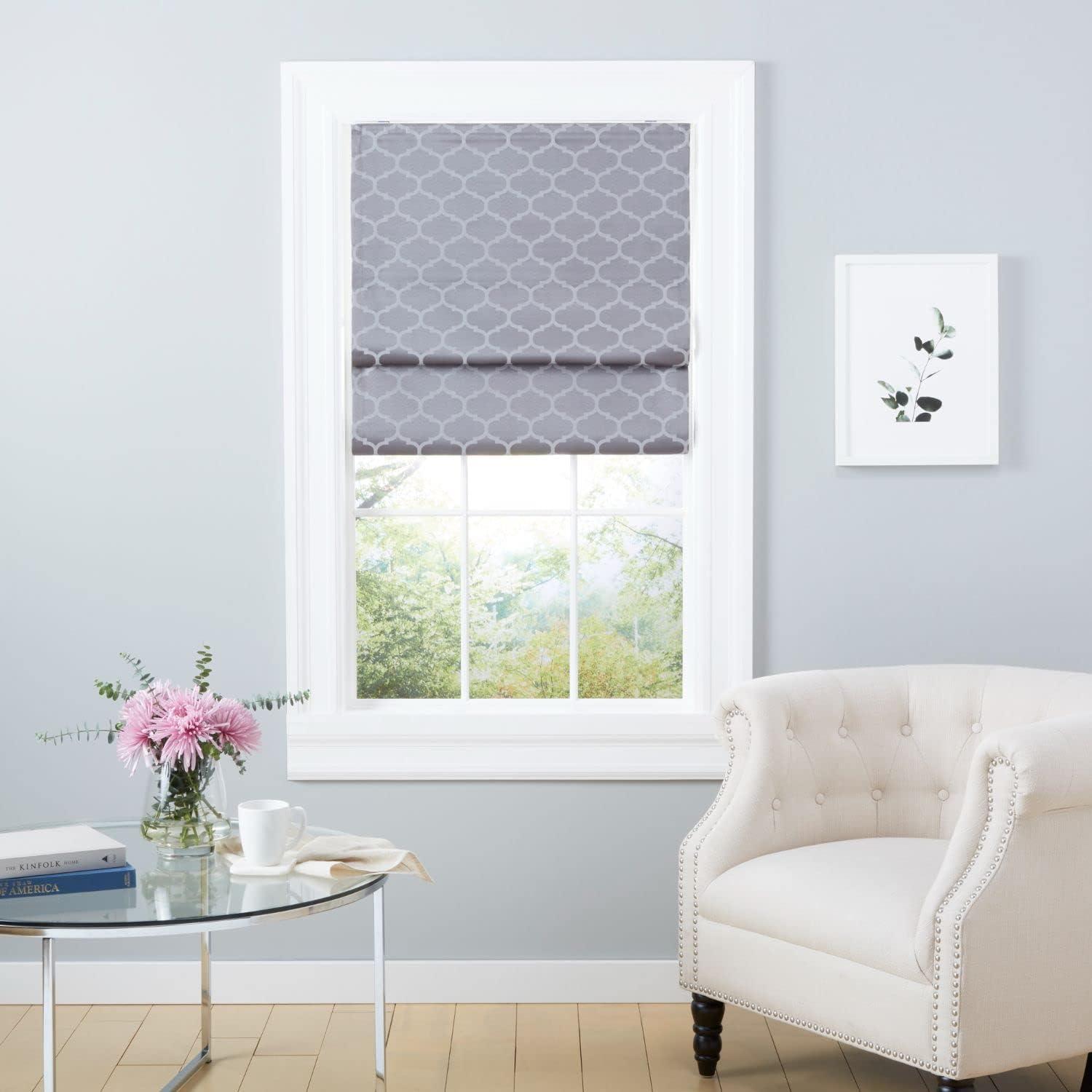 Montague Trellis Blackout Roman Shade