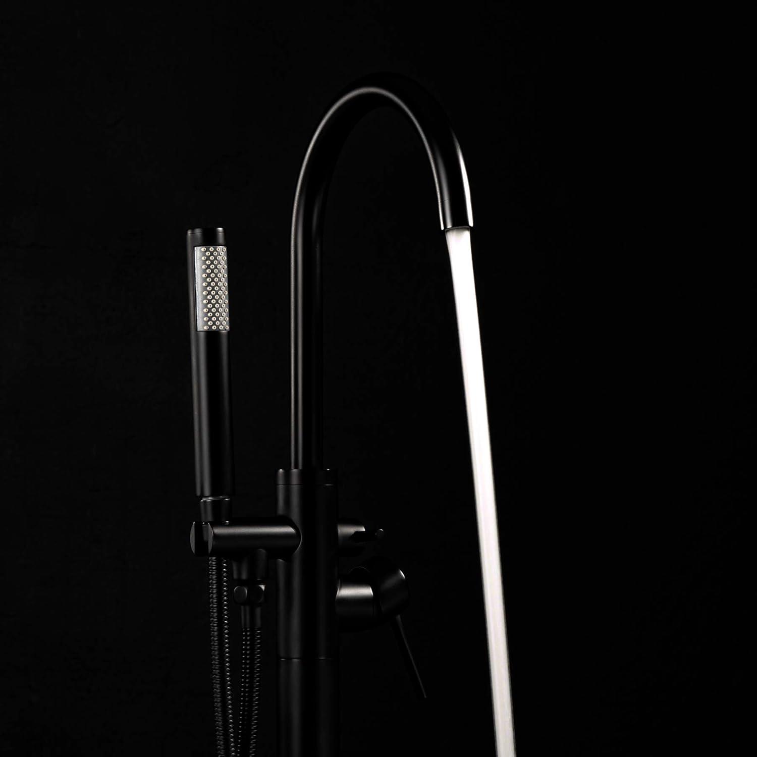 Double Handle Floor Mounted Freestanding Tub Filler